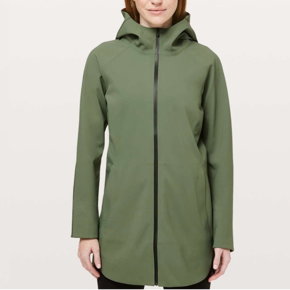 lululemon athletica Olive Utility Hooded Coat